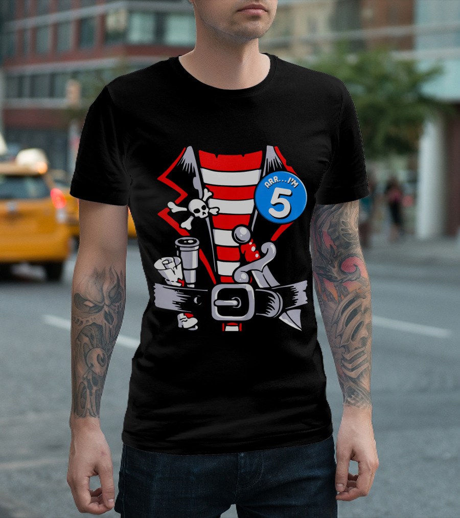 Arrr. I'm 5 Kids Birthday Pirate T-Shirt
