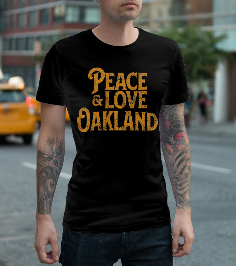 Peace Love Oakland California Vintage T-Shirt