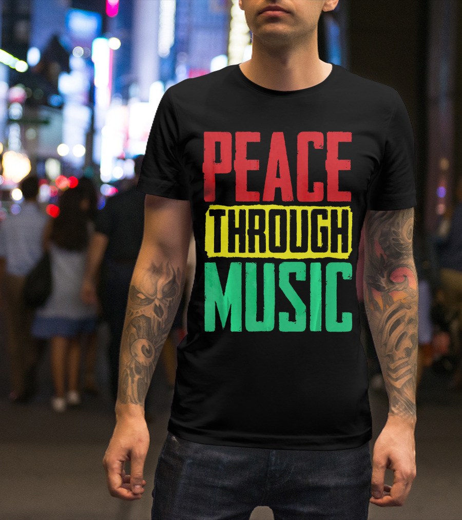 Peace Through Music Reggae Concert T-Shirt
