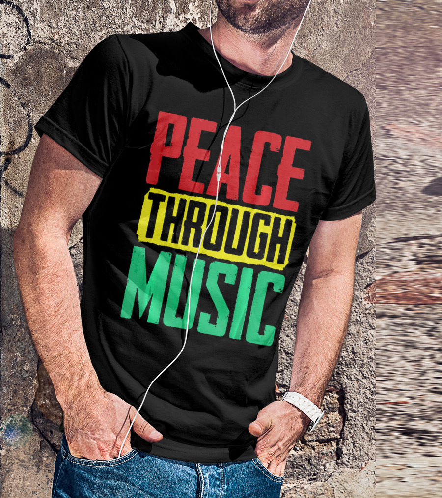 Peace Through Music Reggae Concert T-Shirt