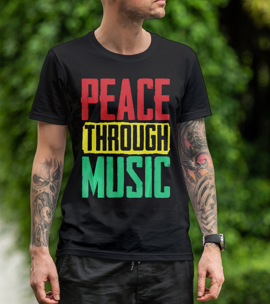 Peace Through Music Reggae Concert T-Shirt