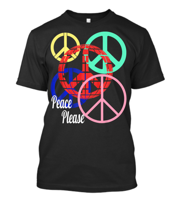 Peace Please Multicolor Peace Symbols T-Shirt