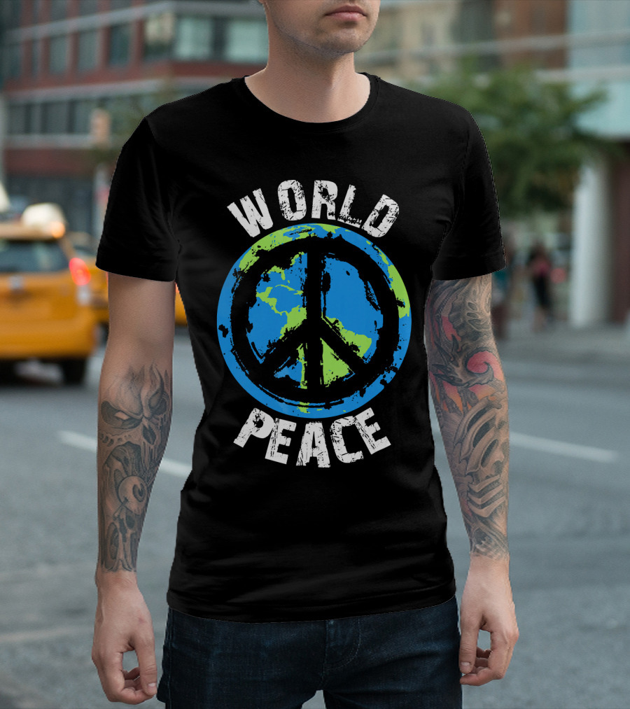 World Peace Global Peace Earth T-Shirt