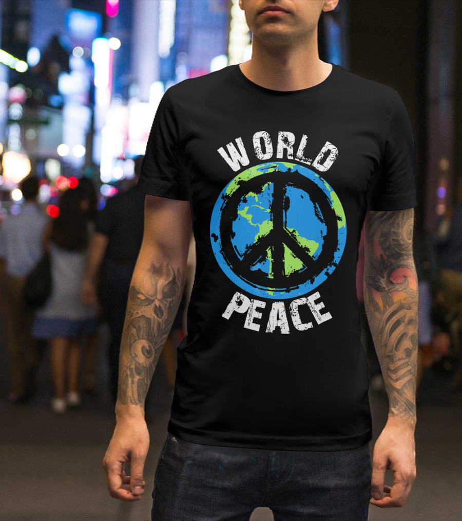 World Peace Global Peace Earth T-Shirt