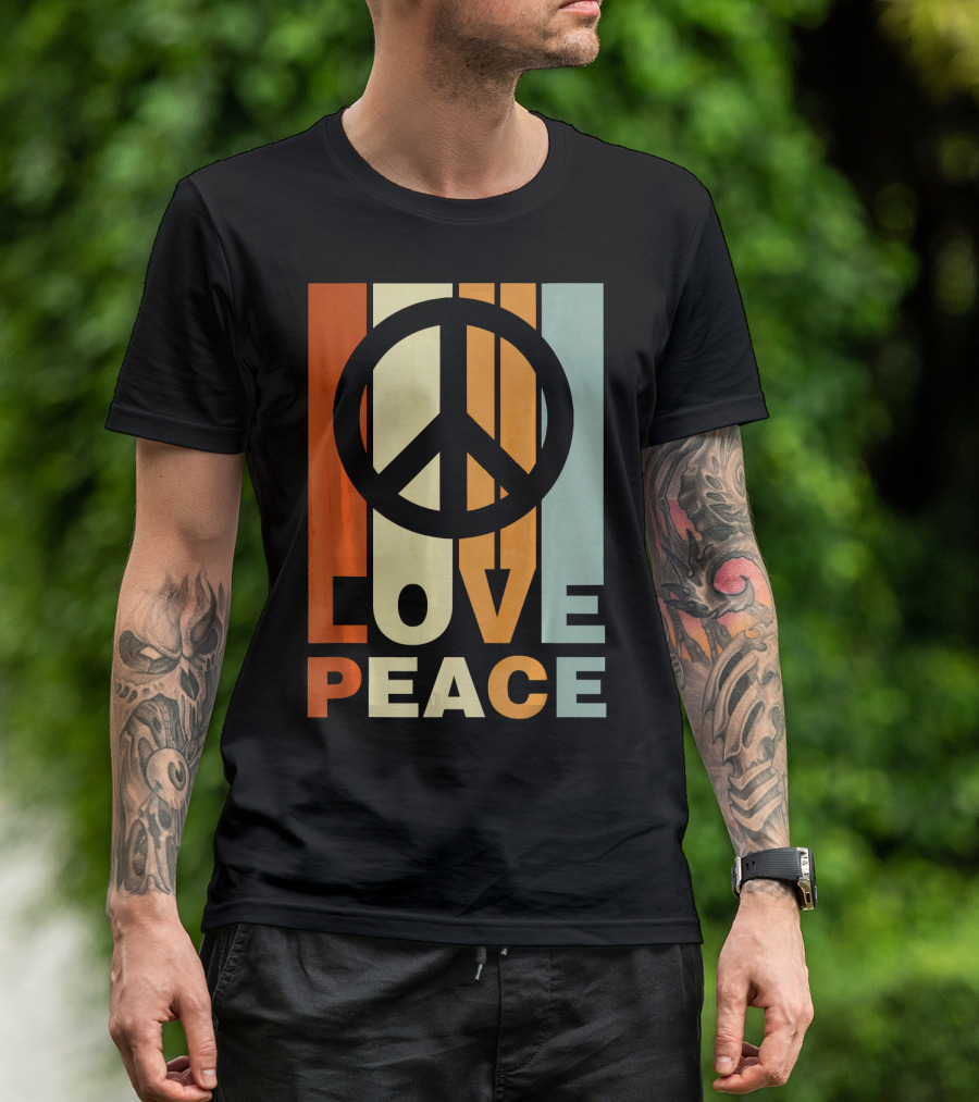 Love Peace Vintage Peace Symbol 70s T-Shirt