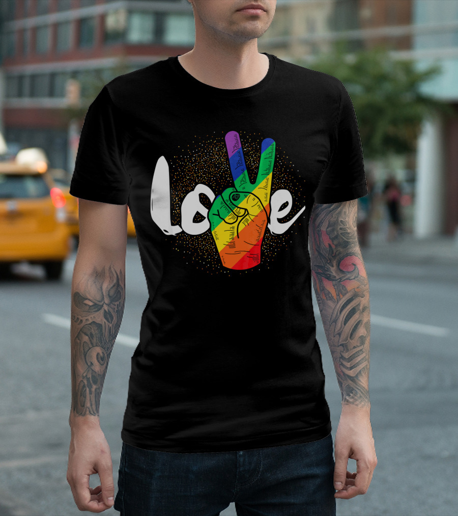 Love Peace Rainbow Flag LGBT T-Shirt