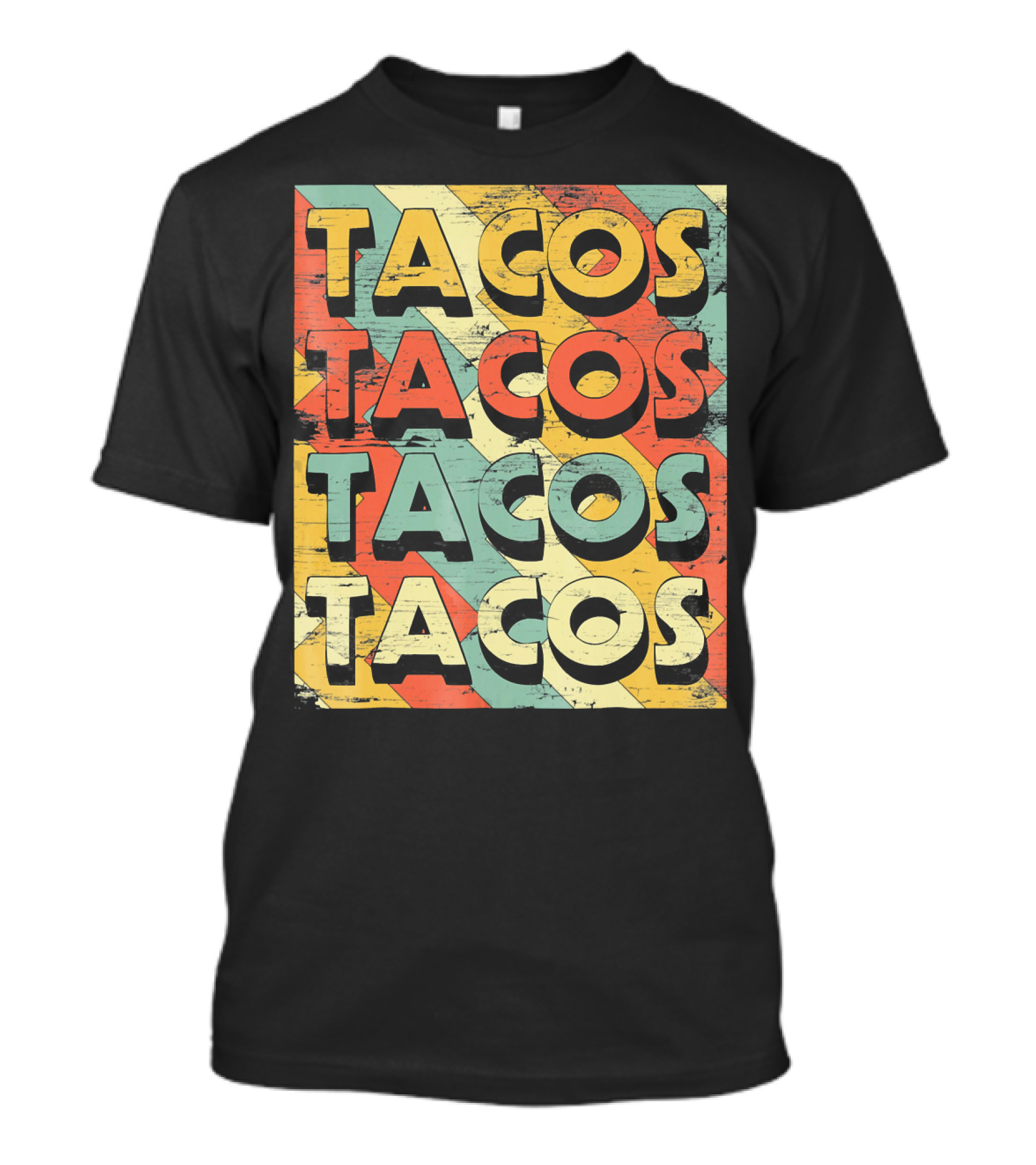 Retro Vintage Taco Tuesday Lovers Tacos T-Shirt