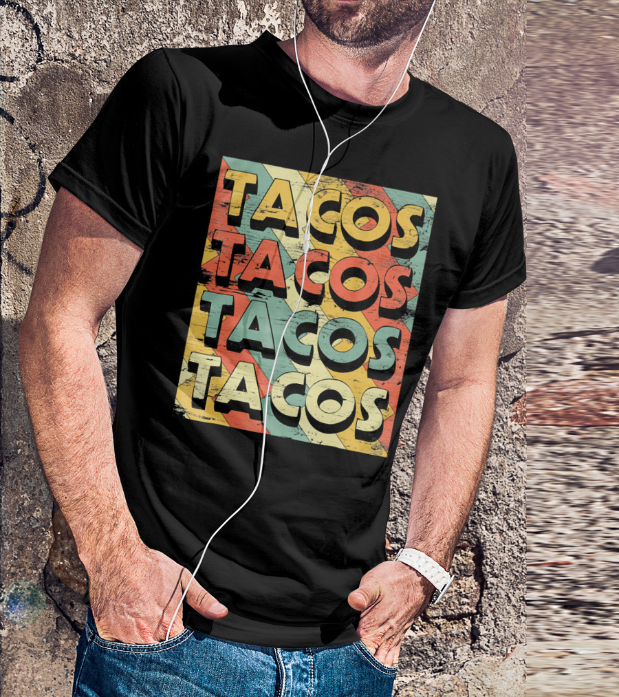 Retro Vintage Taco Tuesday Lovers Tacos T-Shirt
