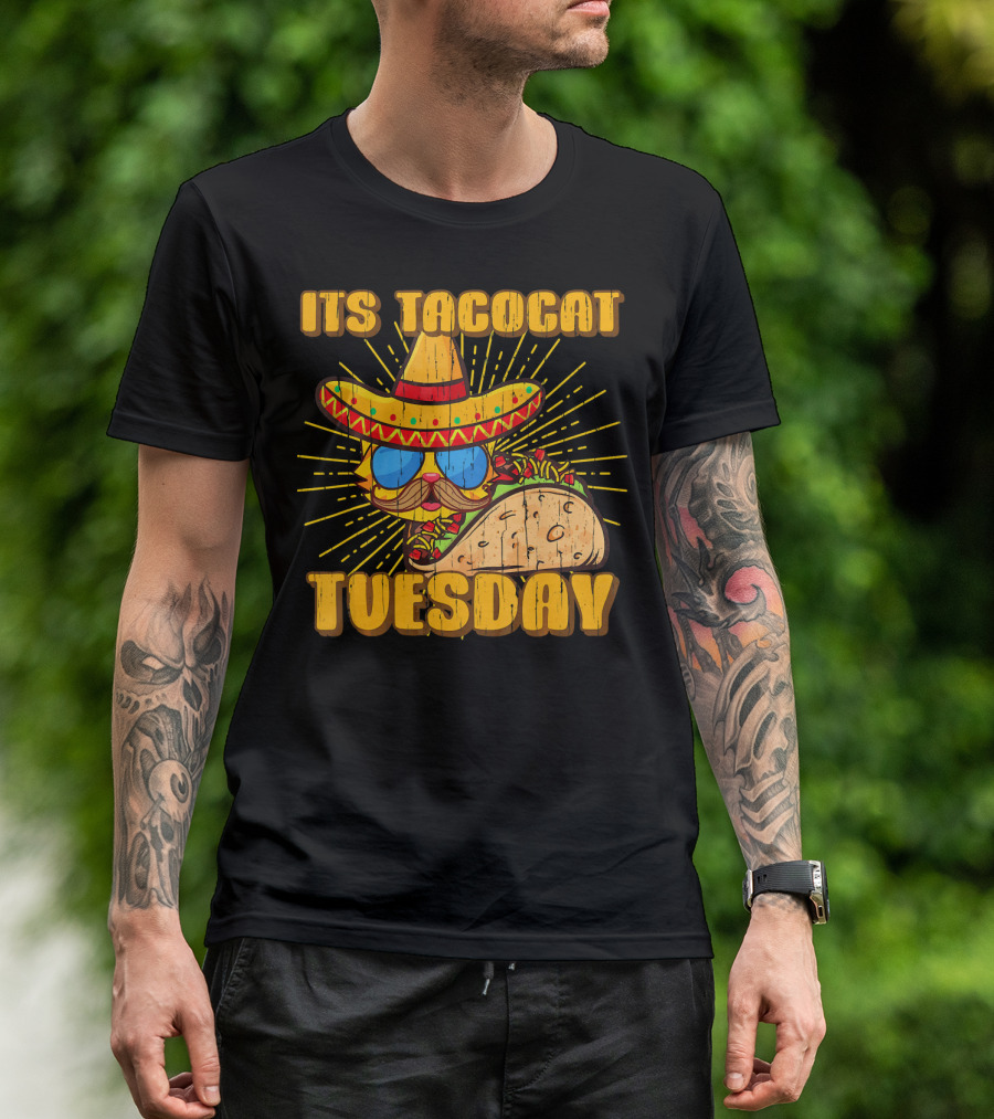 Its Tacocat Tuesday Tacos Cat Lover T-Shirt