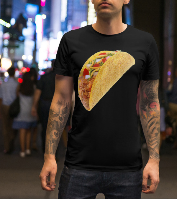 Taco Costume Mexican Food Hard Shell Taco T-Shirt