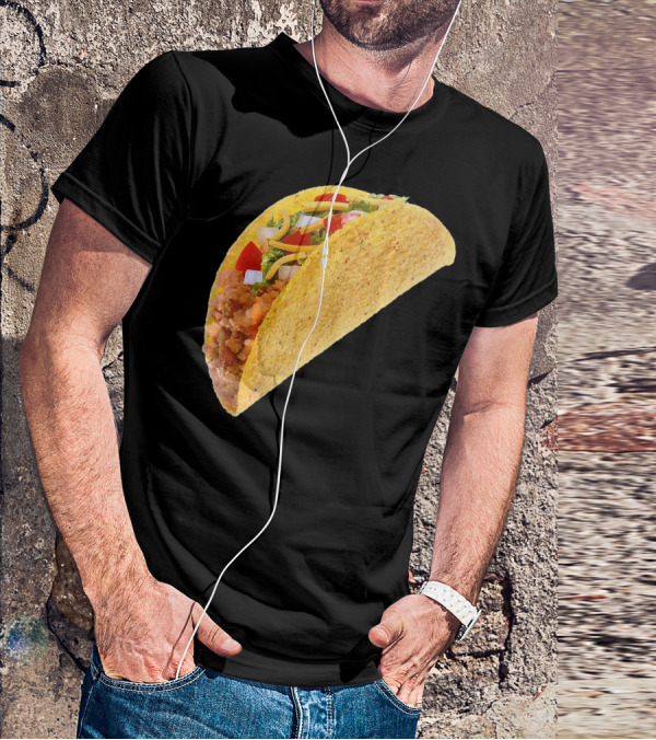 Taco Costume Mexican Food Hard Shell Taco T-Shirt
