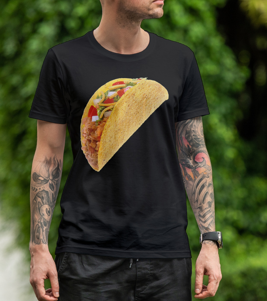 Taco Costume Mexican Food Hard Shell Taco T-Shirt