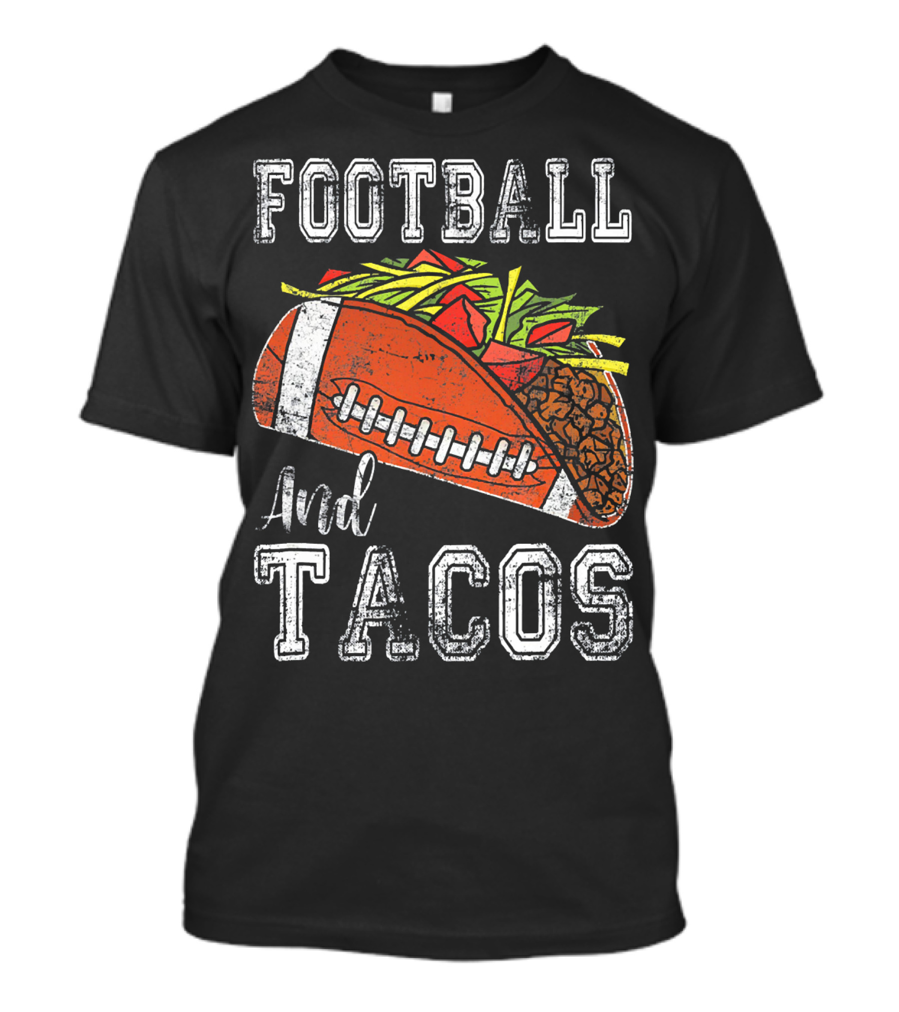 Football And Tacos Funny Taco T-Shirt