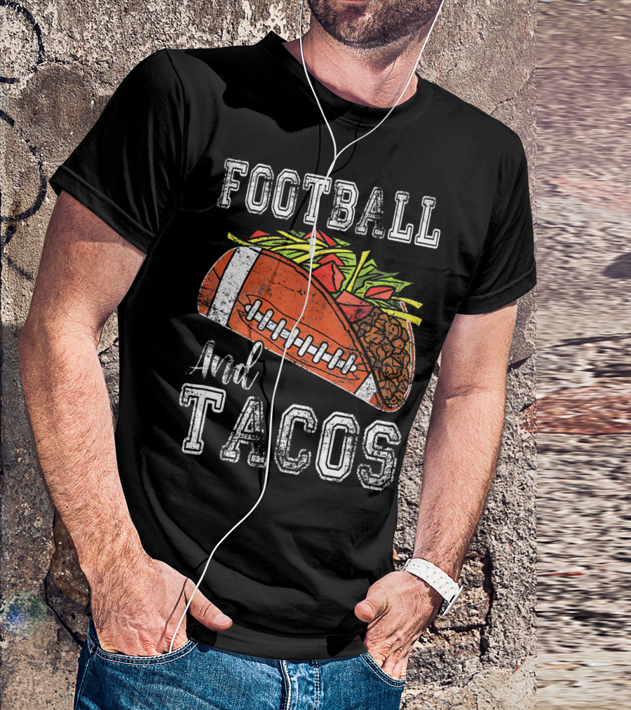 Football And Tacos Funny Taco T-Shirt
