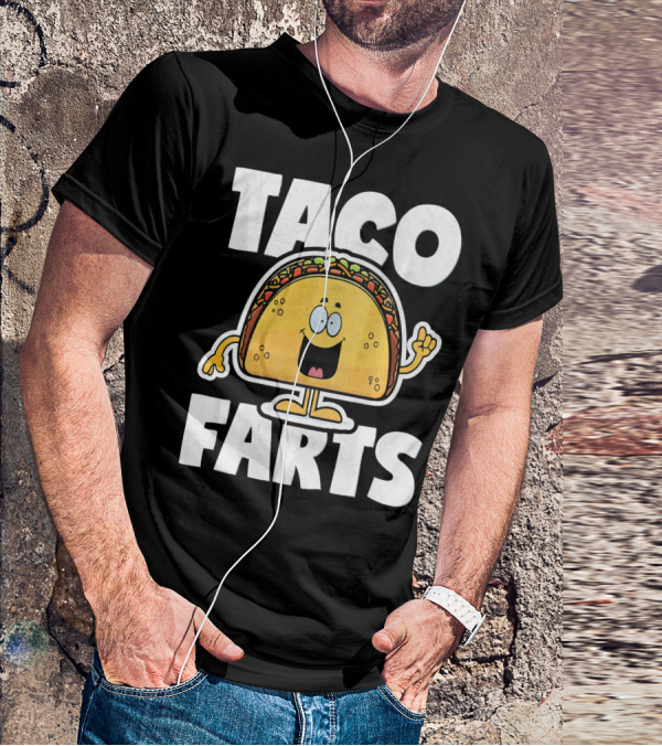 Taco Farts Funny Vintage Mexican Food T-Shirt