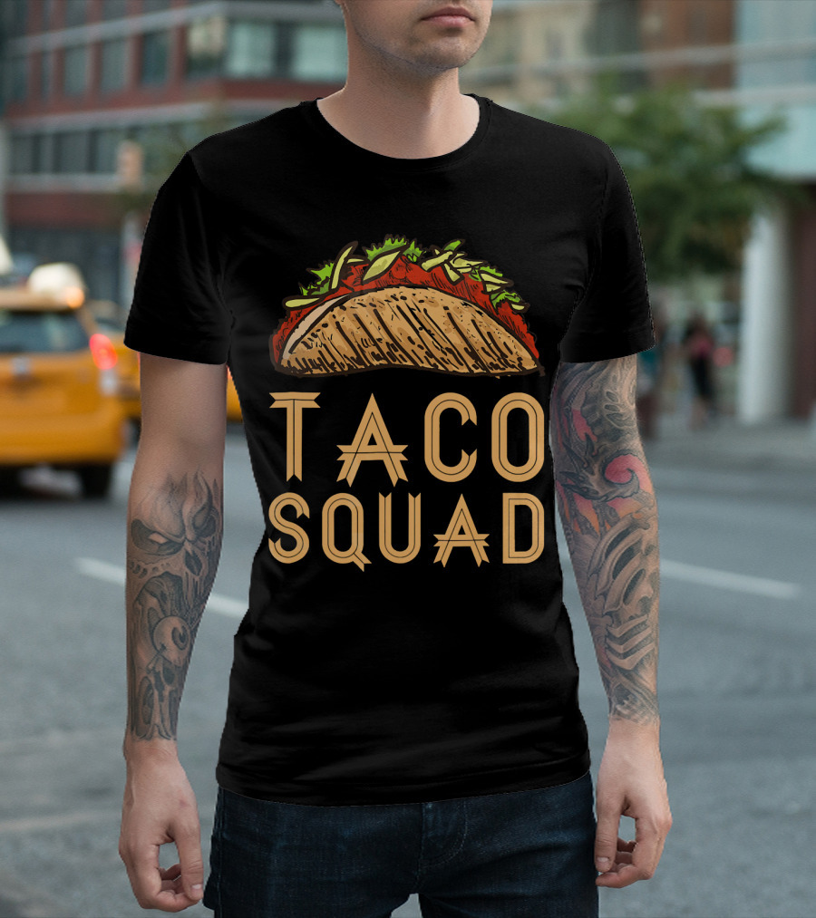 Taco Squad Viva Mexico Funny Taco T-Shirt