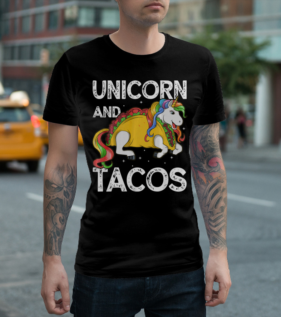 Unicorn And Tacos Rainbow Taco Squad T-Shirt