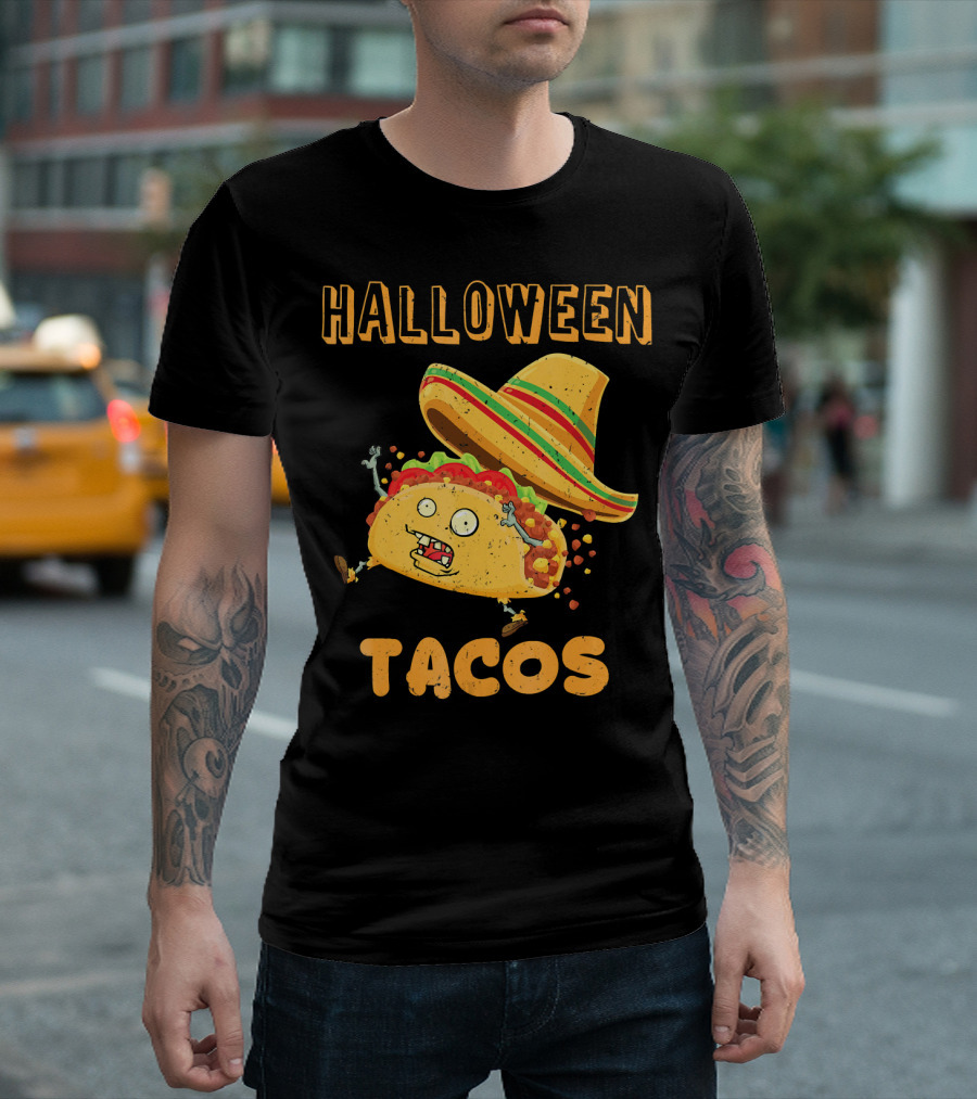 Halloween Tacos Zombie Costume T-Shirt
