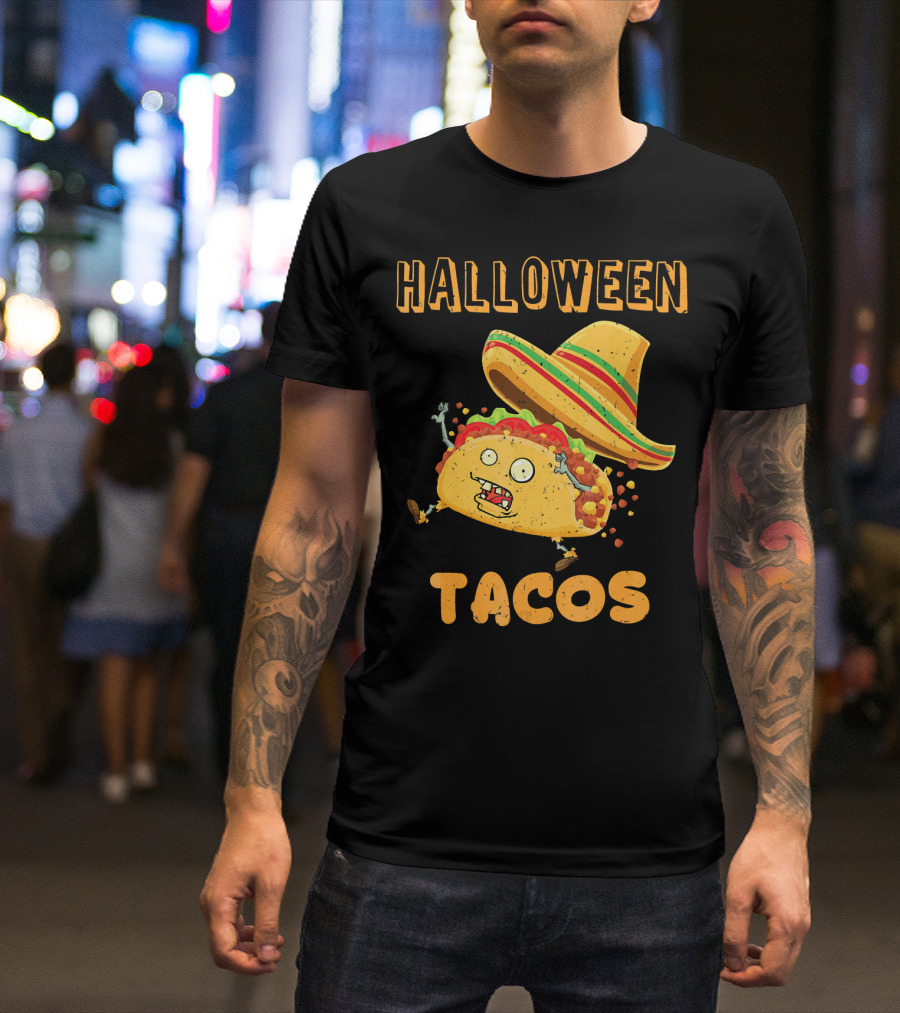 Halloween Tacos Zombie Costume T-Shirt