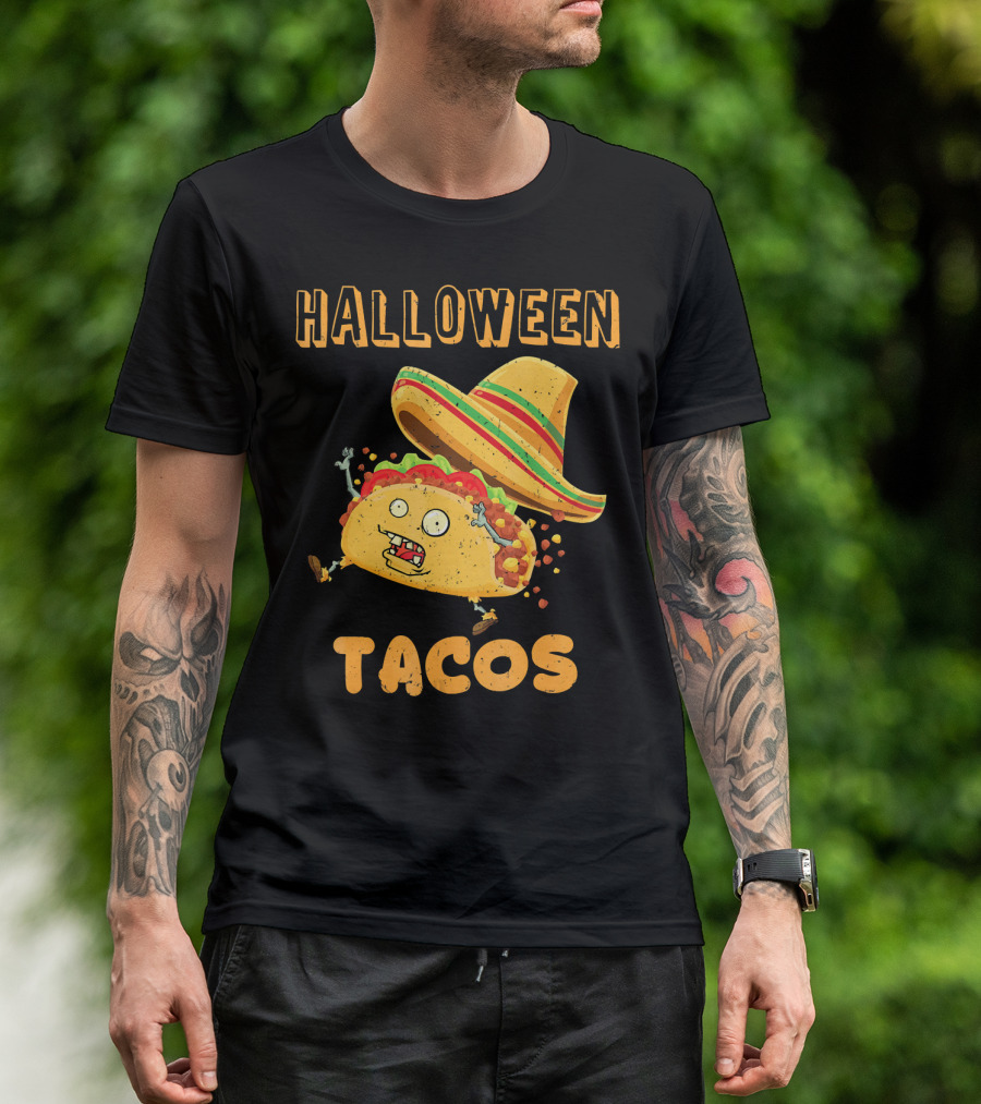 Halloween Tacos Zombie Costume T-Shirt