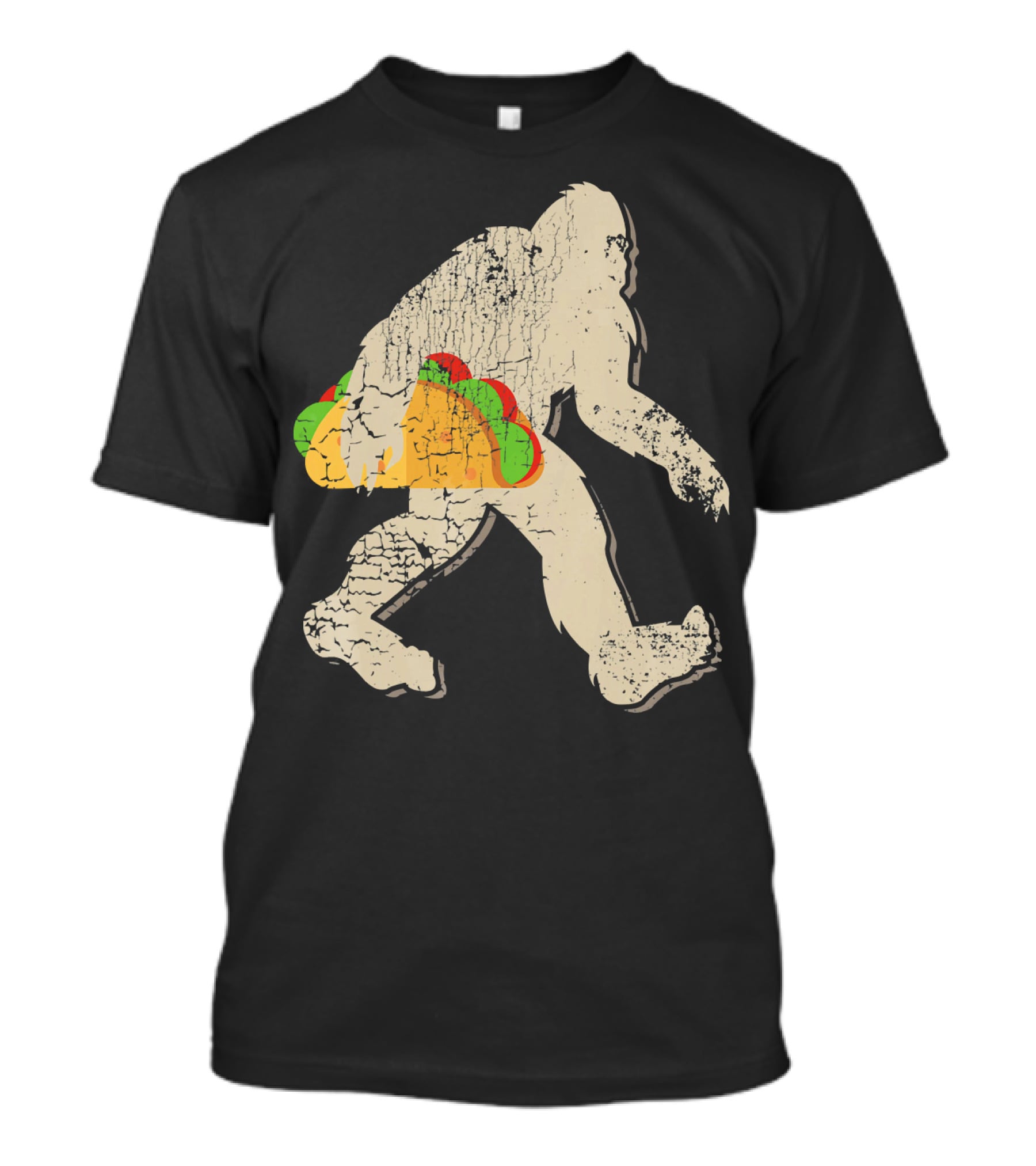 Sasquatch Bigfoot With Taco T-Shirt