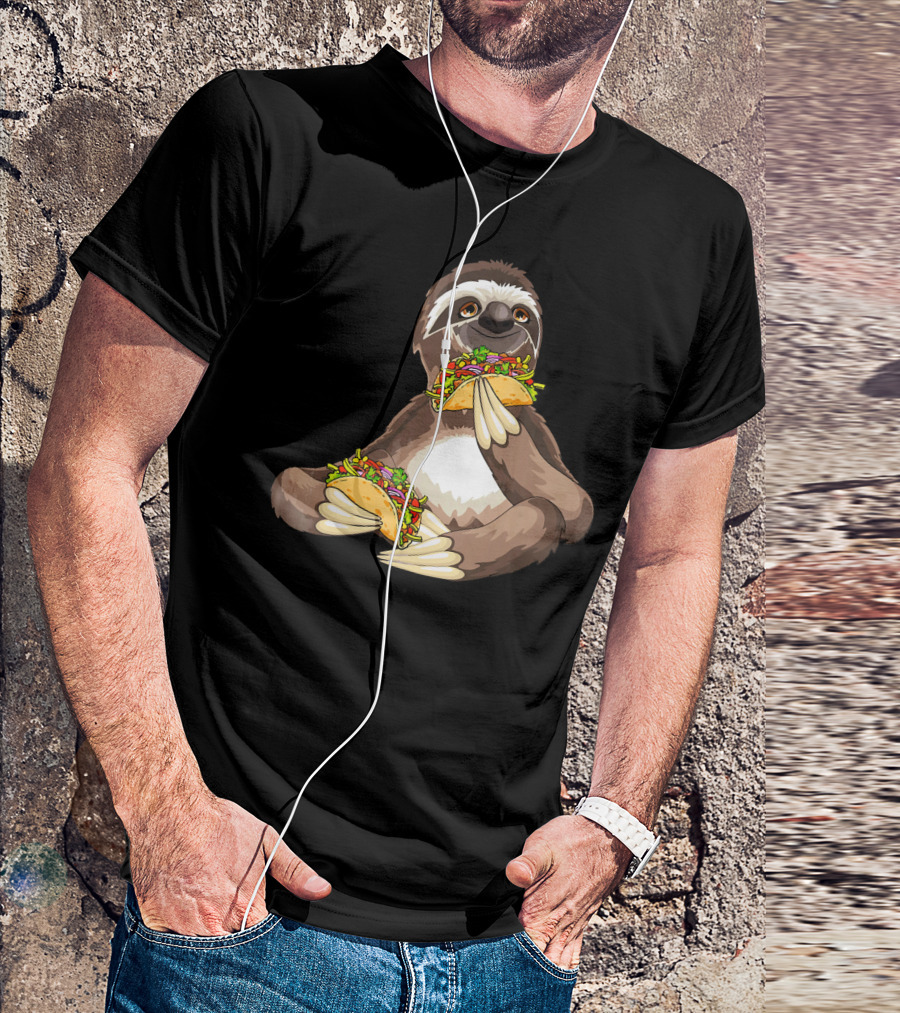 Sloth Eating Tacos For Sloth T-Shirt