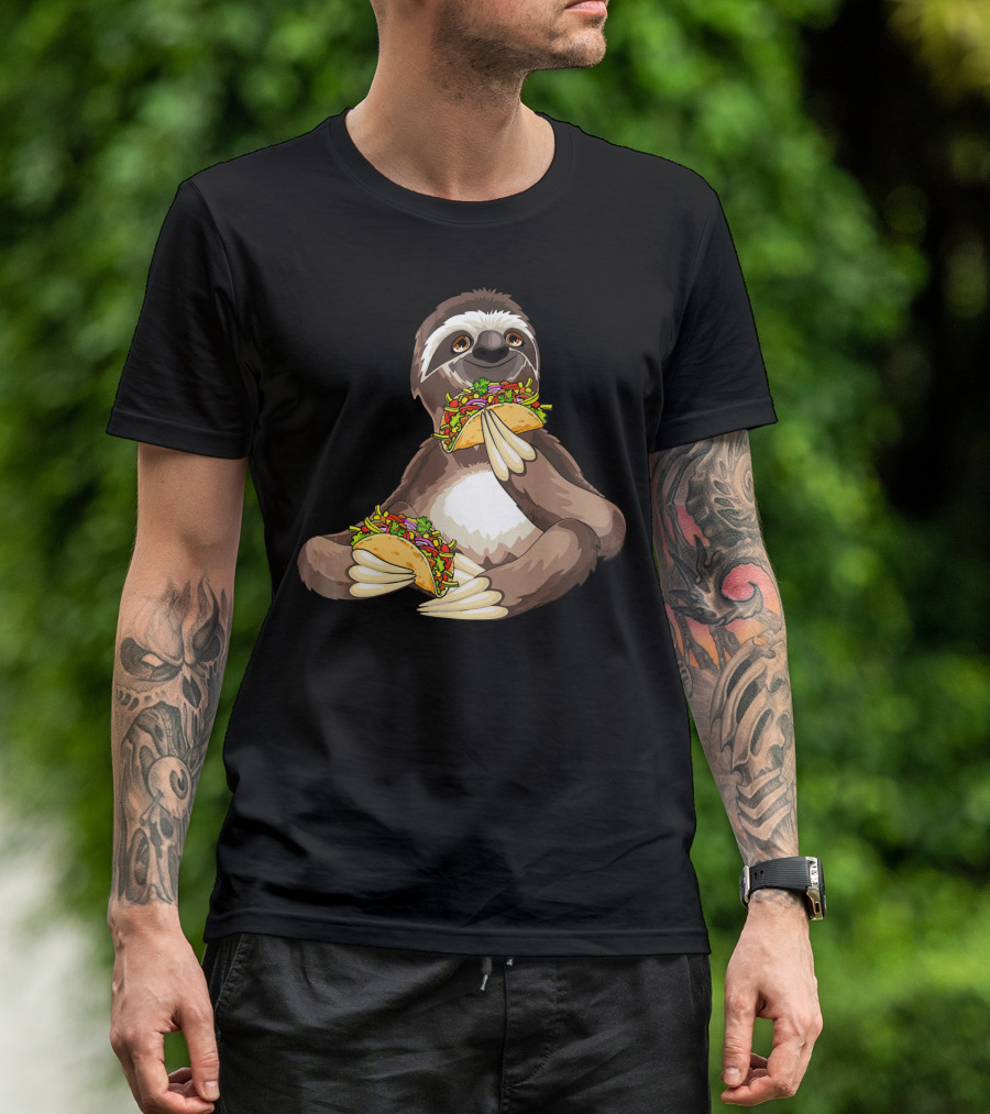 Sloth Eating Tacos For Sloth T-Shirt
