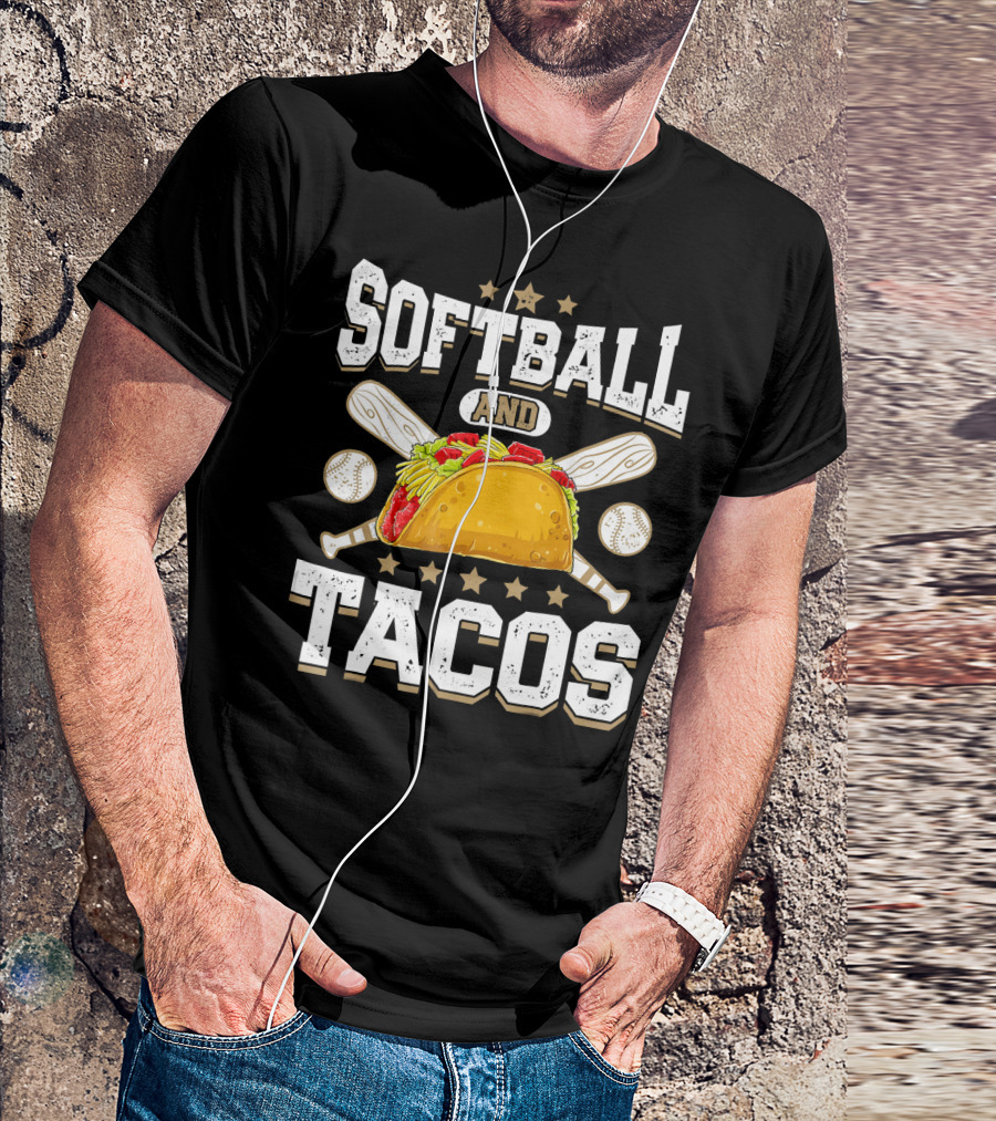 Softball And Tacos Girls Home Run Fiesta T-Shirt