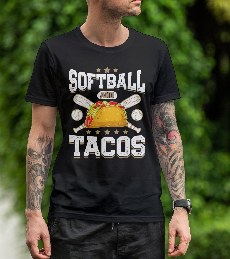 Softball And Tacos Girls Home Run Fiesta T-Shirt