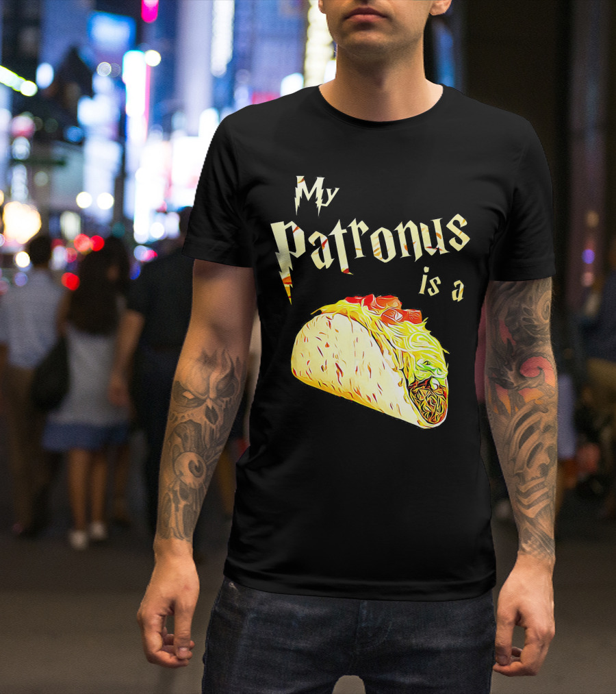 My Patronus Is A Taco Wizard Warlock Foo T-Shirt