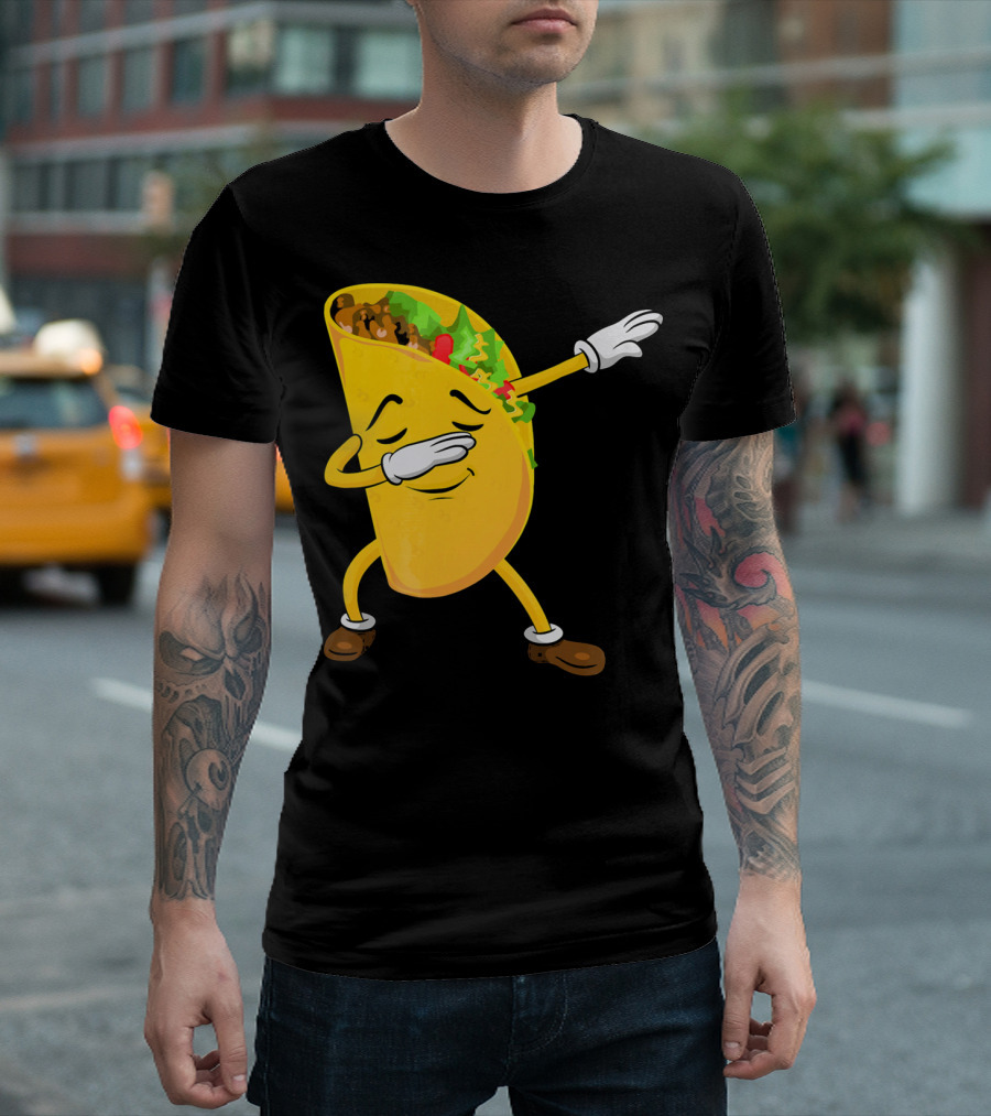 Dabbing Taco Celebrating Cinco de Mayo Fiesta T-Shirt