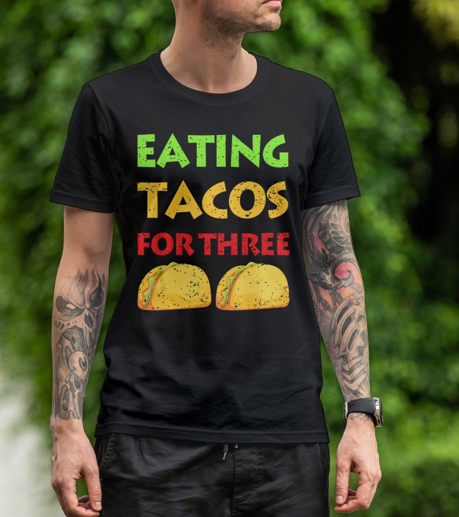 Moms Of Twins Eating Tacos For Three Mexi T-Shirt