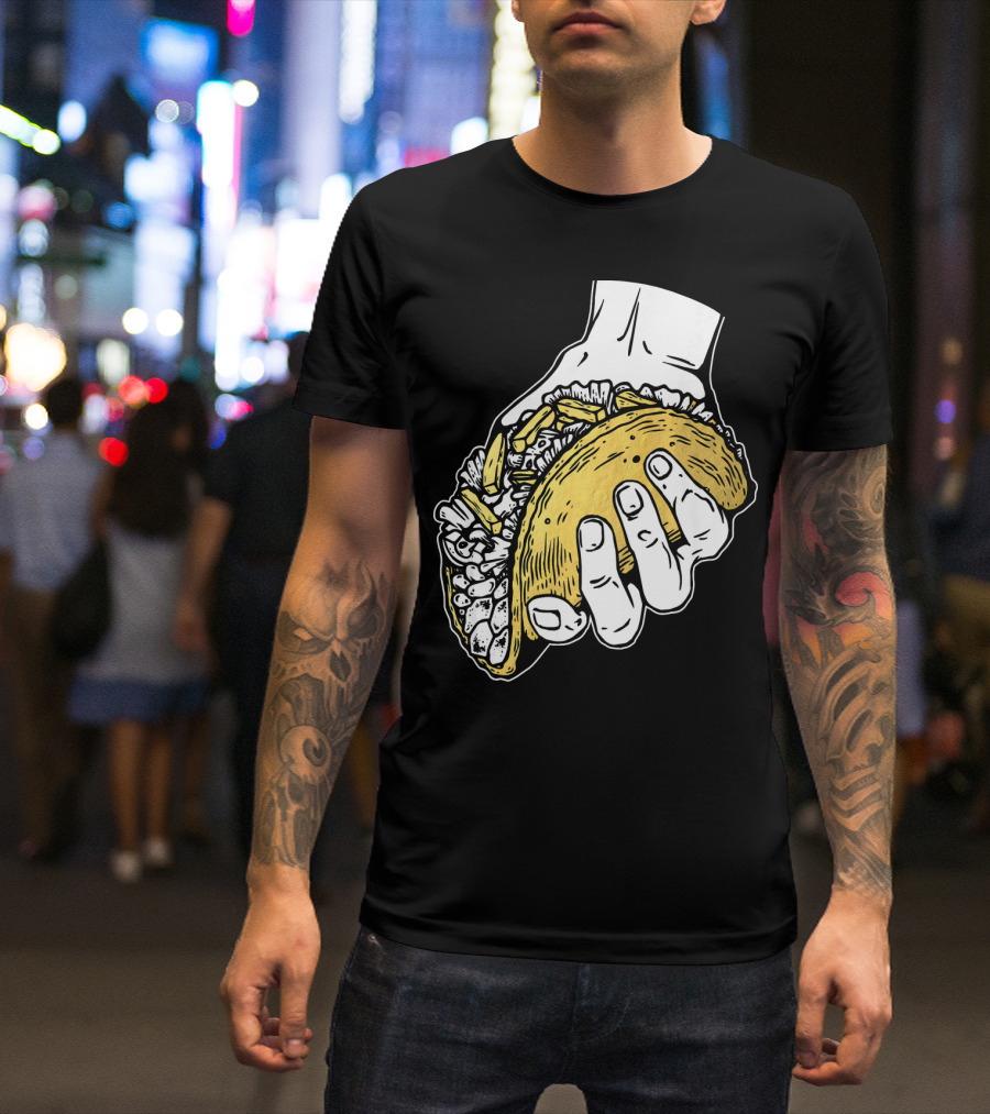 Taco Hand Holding Classic Street Food T-Shirt
