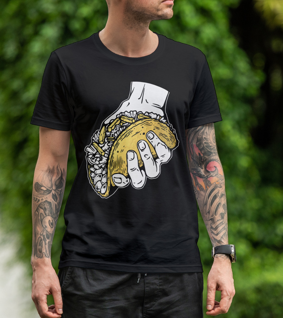 Taco Hand Holding Classic Street Food T-Shirt