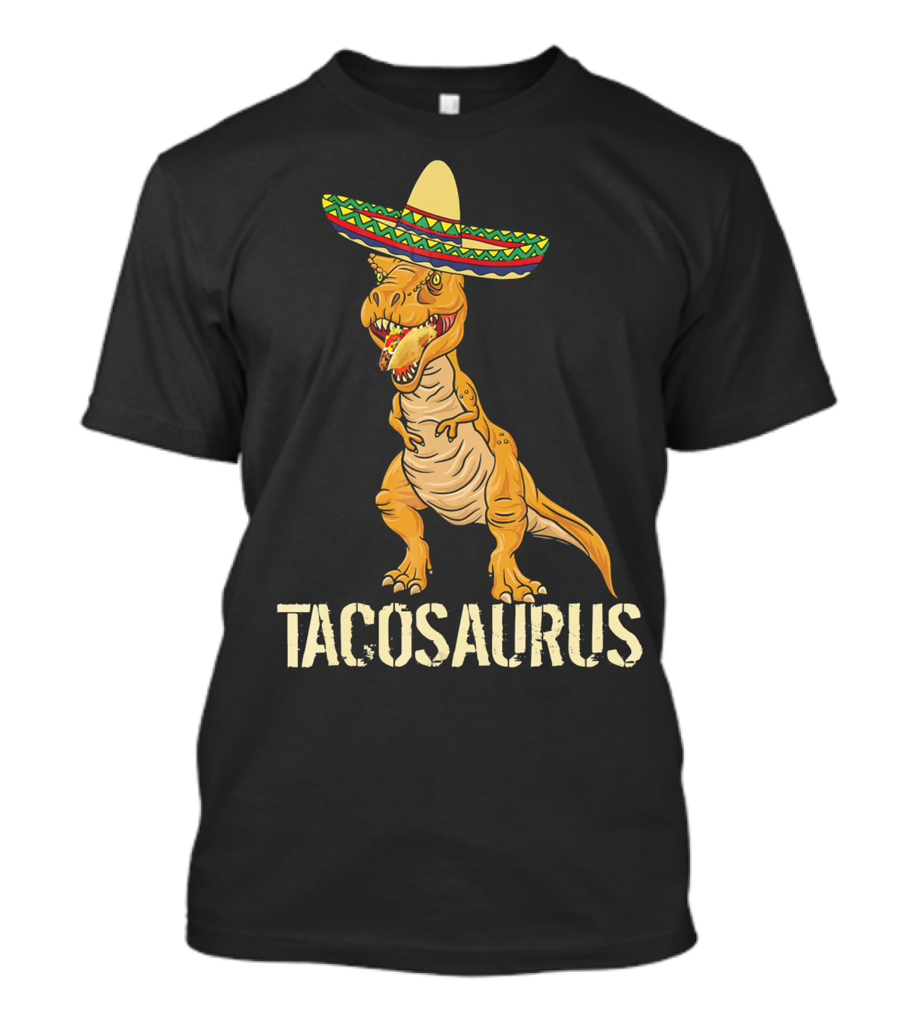 Taco Tuesday Dinosaur Sombrero Tacosaurus T-Shirt