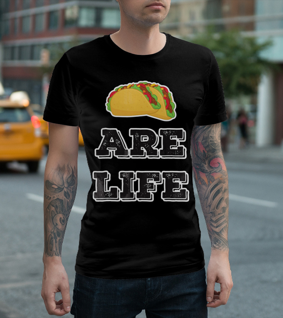 Tacos Are Life Trendy Food Emoji T-Shirt