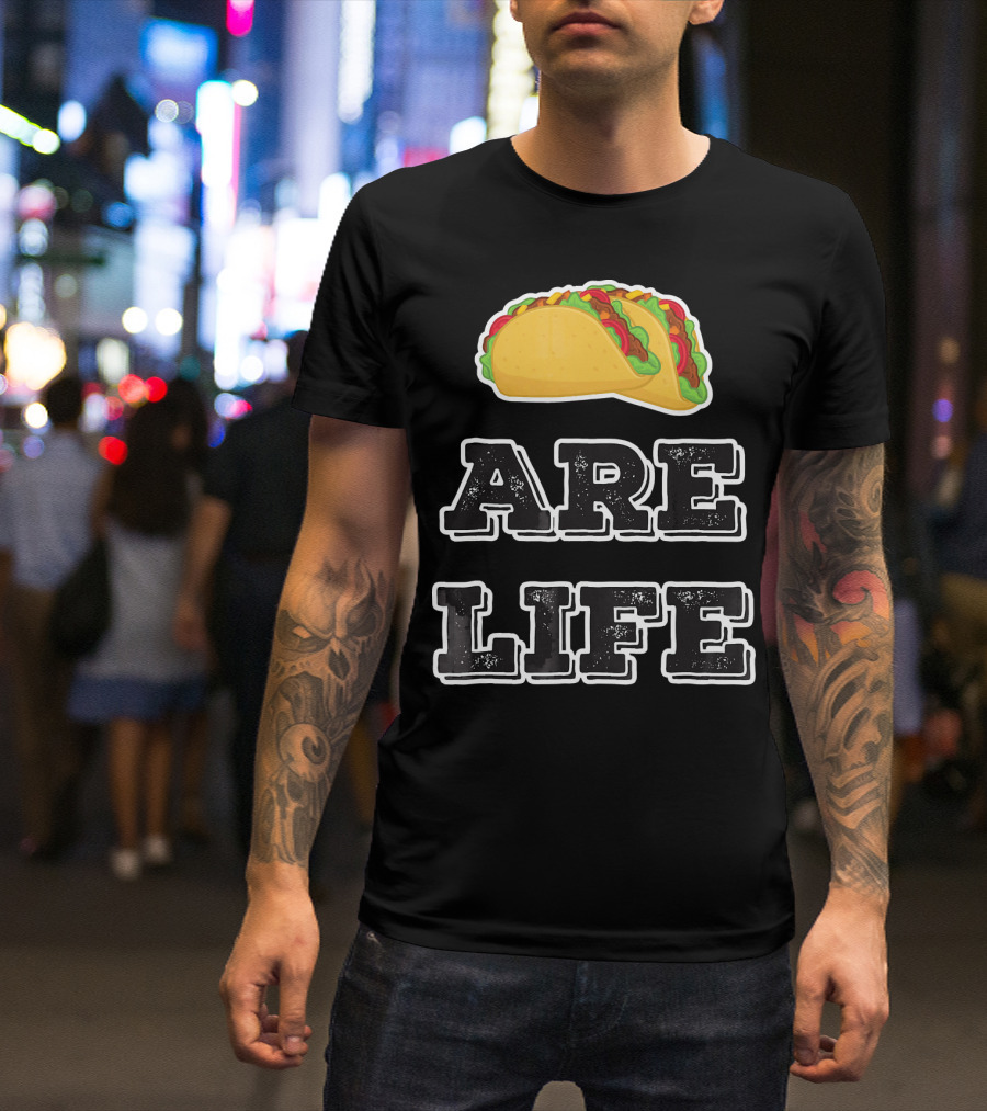 Tacos Are Life Trendy Food Emoji T-Shirt