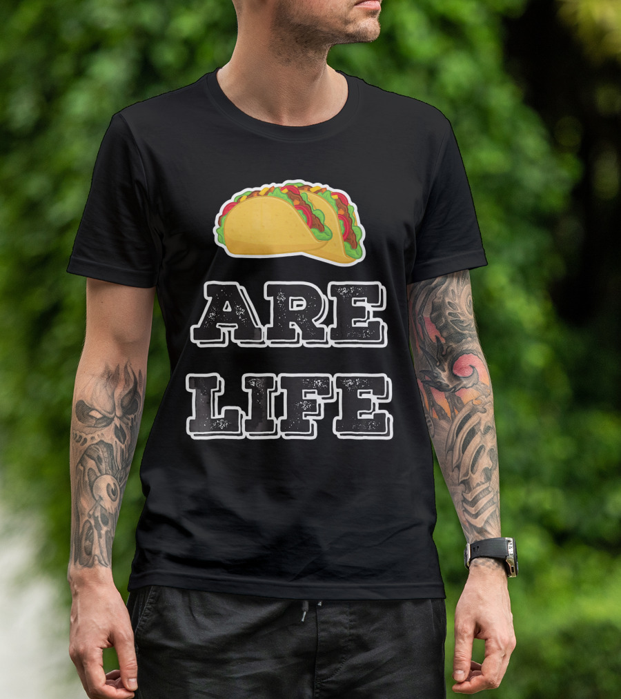 Tacos Are Life Trendy Food Emoji T-Shirt
