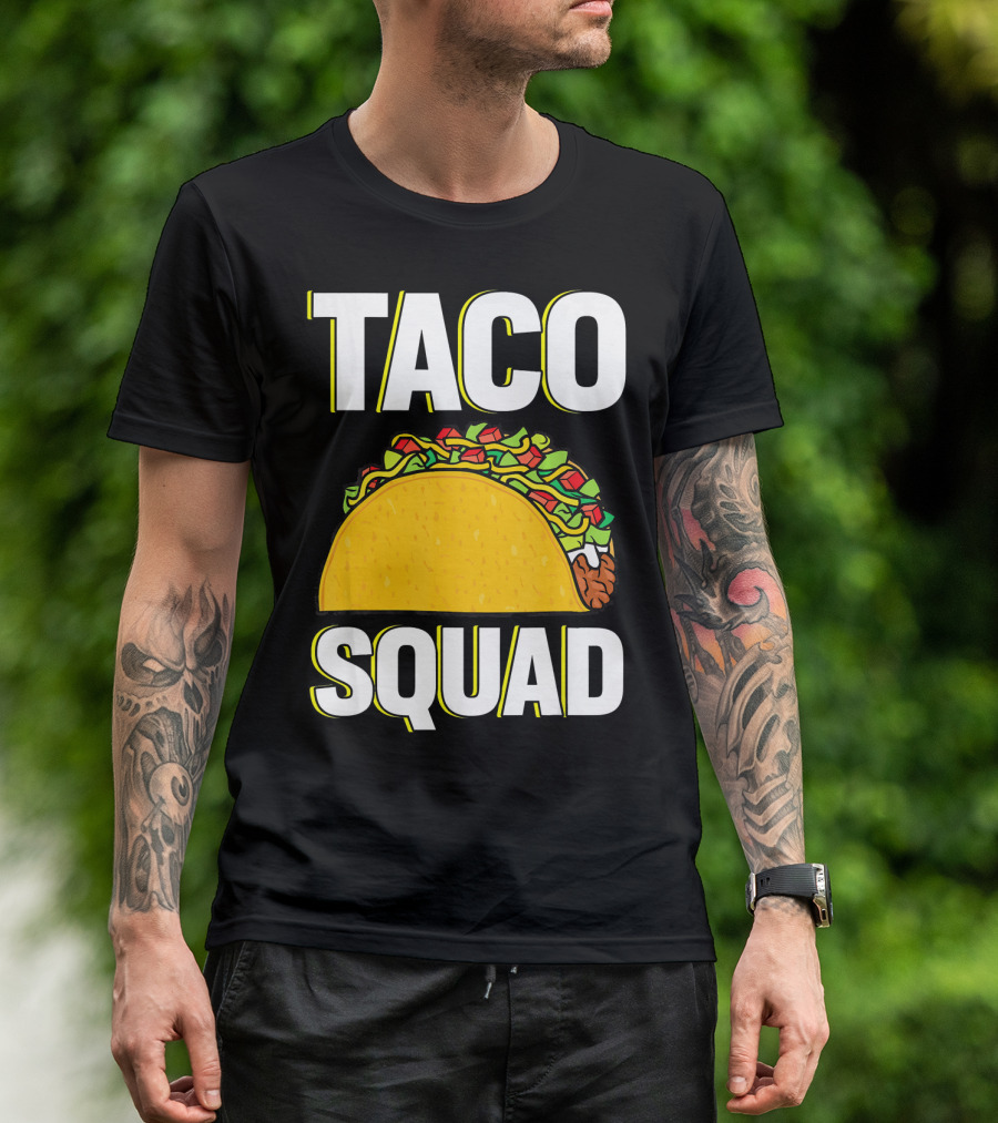 Taco Squad Funny Food Lover Team T-Shirt
