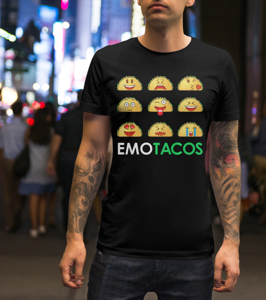 EmoTacos Nine Taco Emoji Expressions T-Shirt
