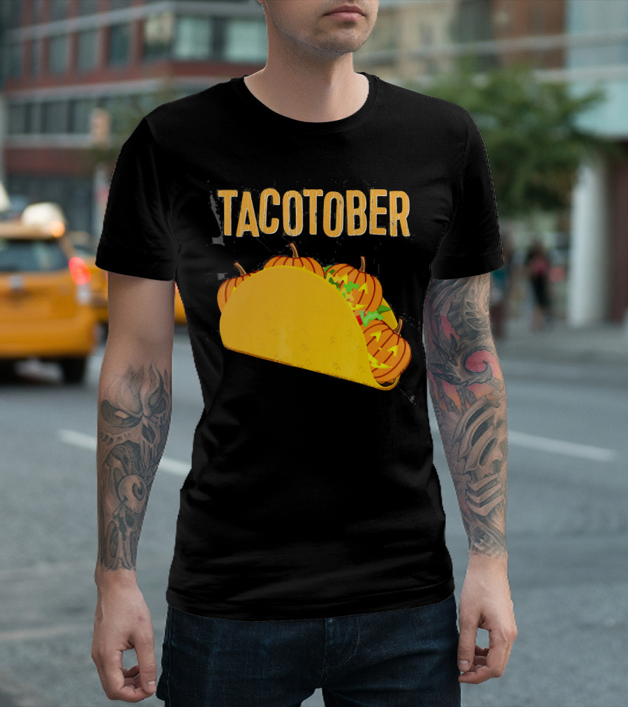 Tacotober Halloween Pumpkin Taco T-Shirt