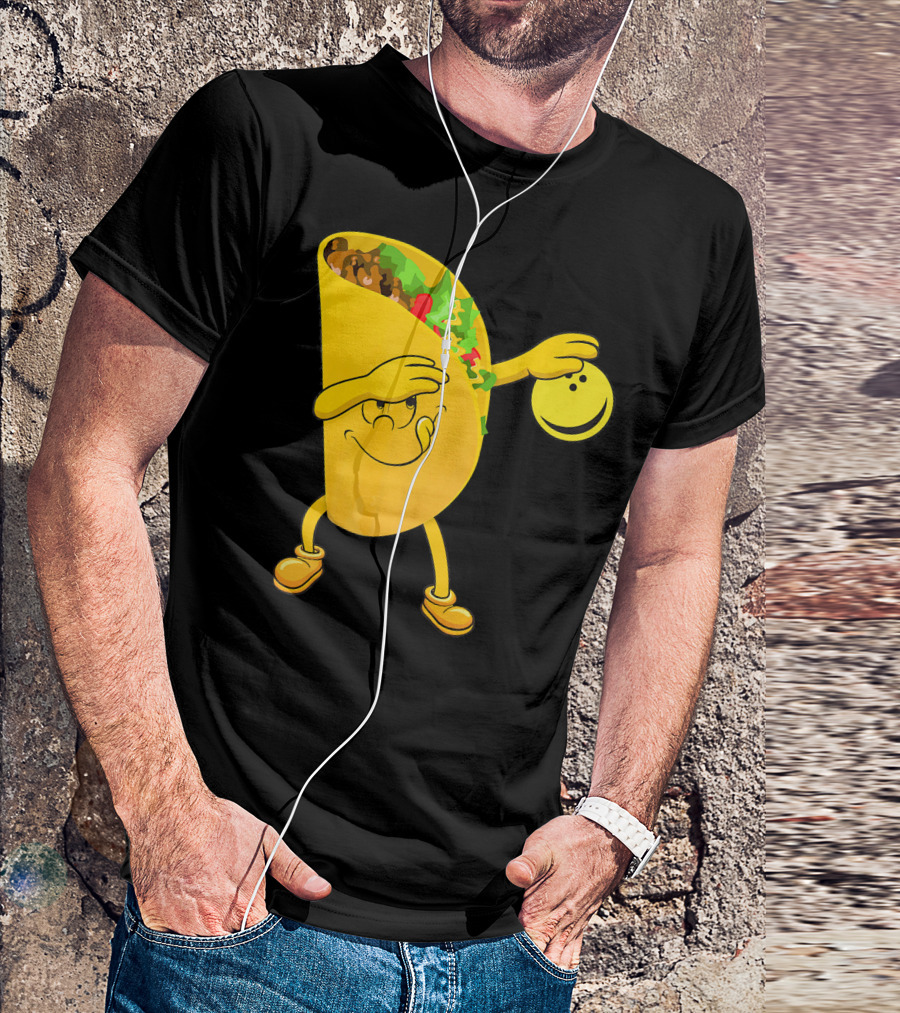 Dabbing Tacos Dab Bowling Happy Bowling Taco T-Shirt