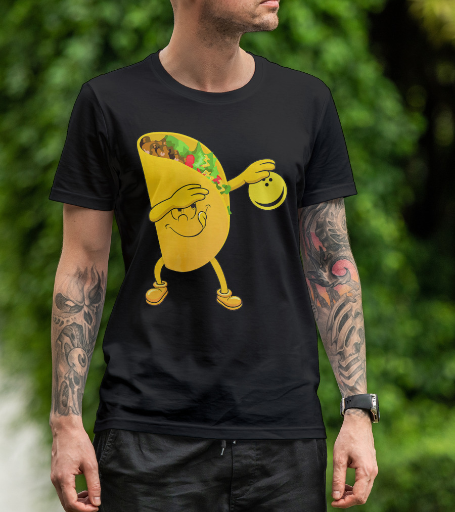 Dabbing Tacos Dab Bowling Happy Bowling Taco T-Shirt
