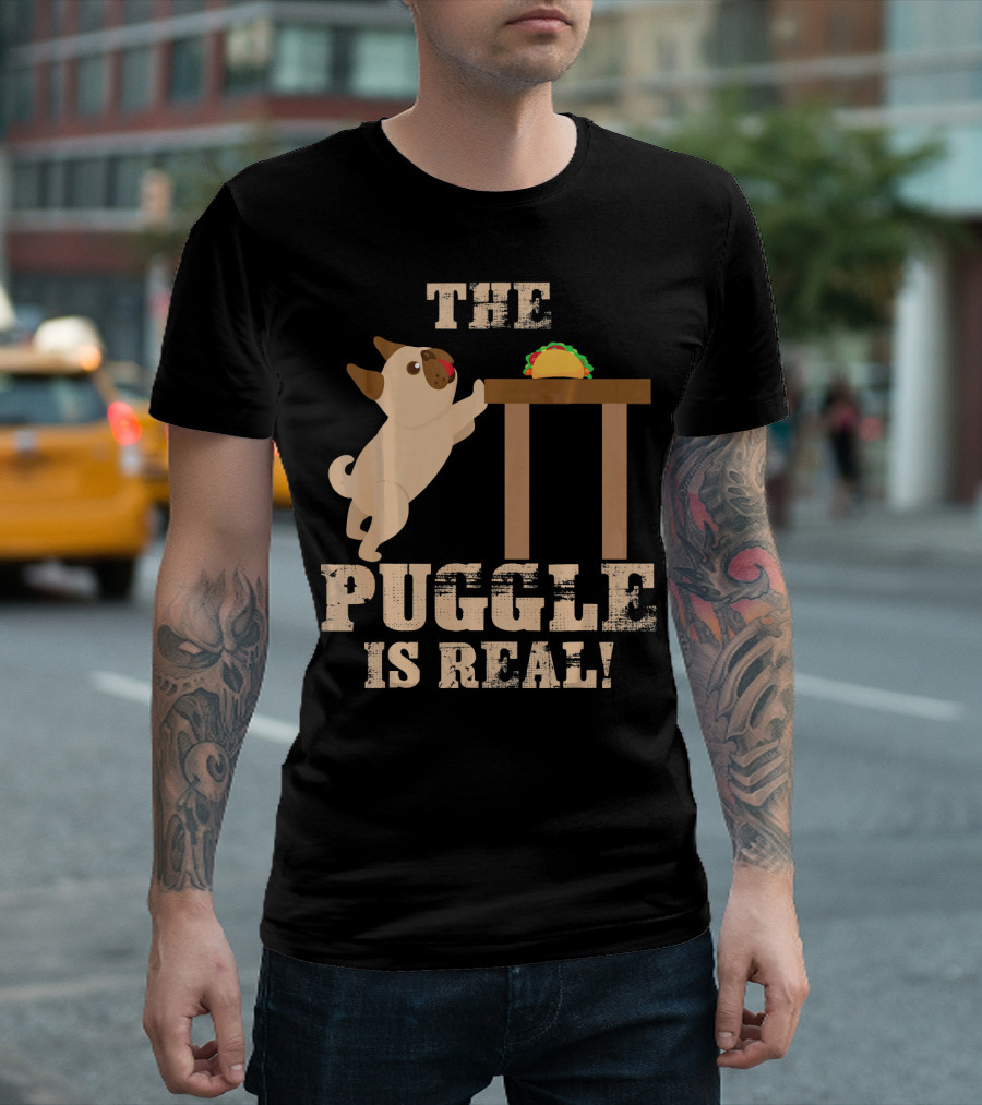 The Puggle Is Real Mops Want Taco Fun T-Shirt