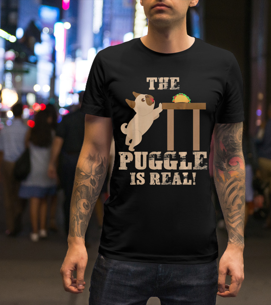 The Puggle Is Real Mops Want Taco Fun T-Shirt