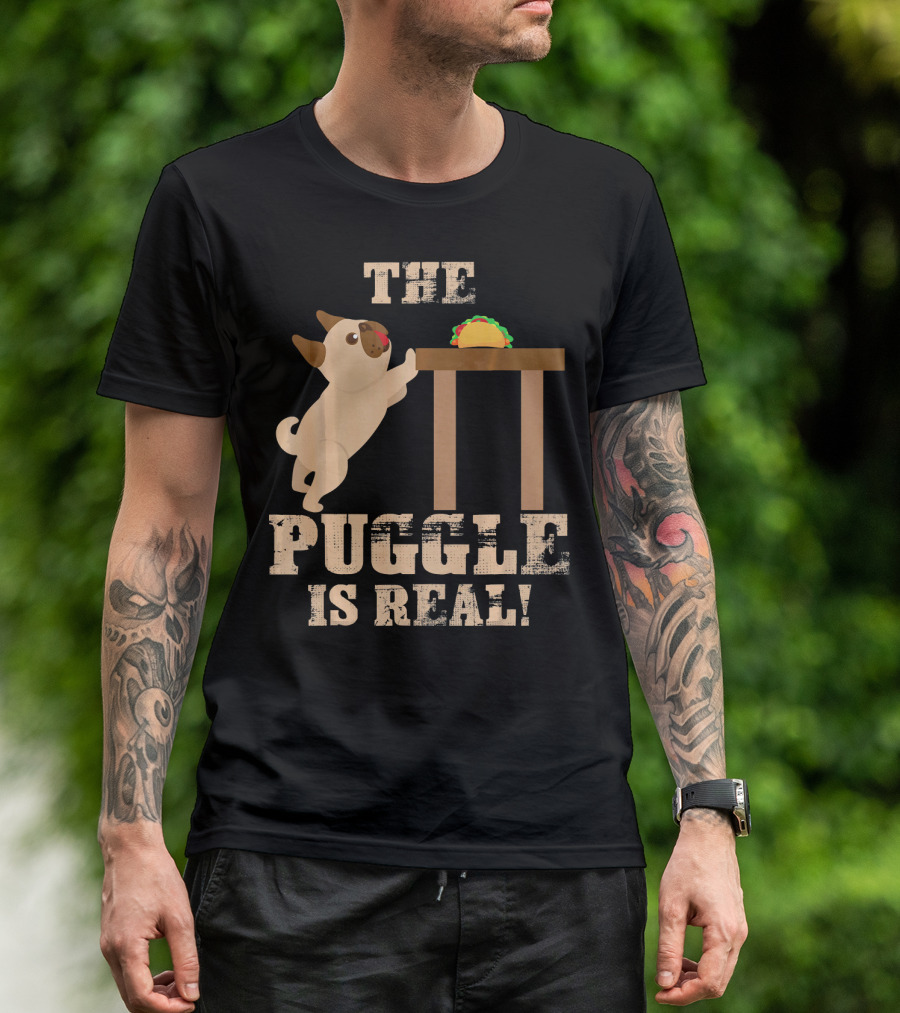 The Puggle Is Real Mops Want Taco Fun T-Shirt