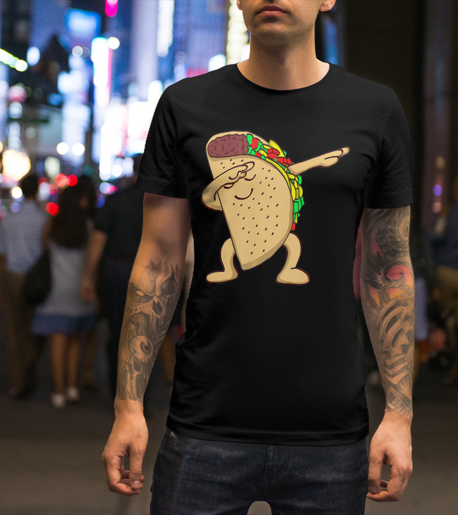 Funny Dabbing Taco Dance Pose T-Shirt