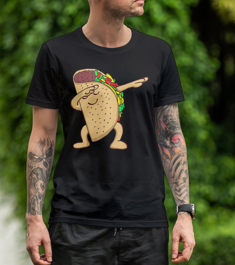 Funny Dabbing Taco Dance Pose T-Shirt