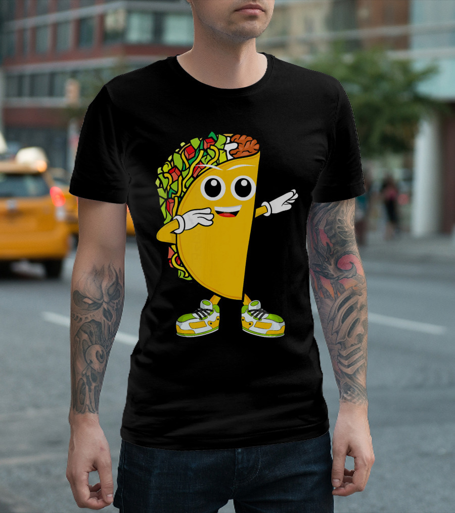 Dabbing Taco Dance Fun Celebrate Fiesta T-Shirt