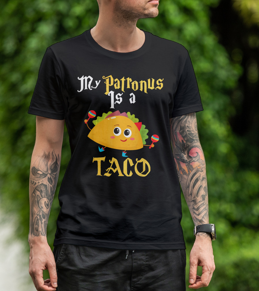 My Patronus Is A Taco With Maracas Mexican Food Love T-Shirt